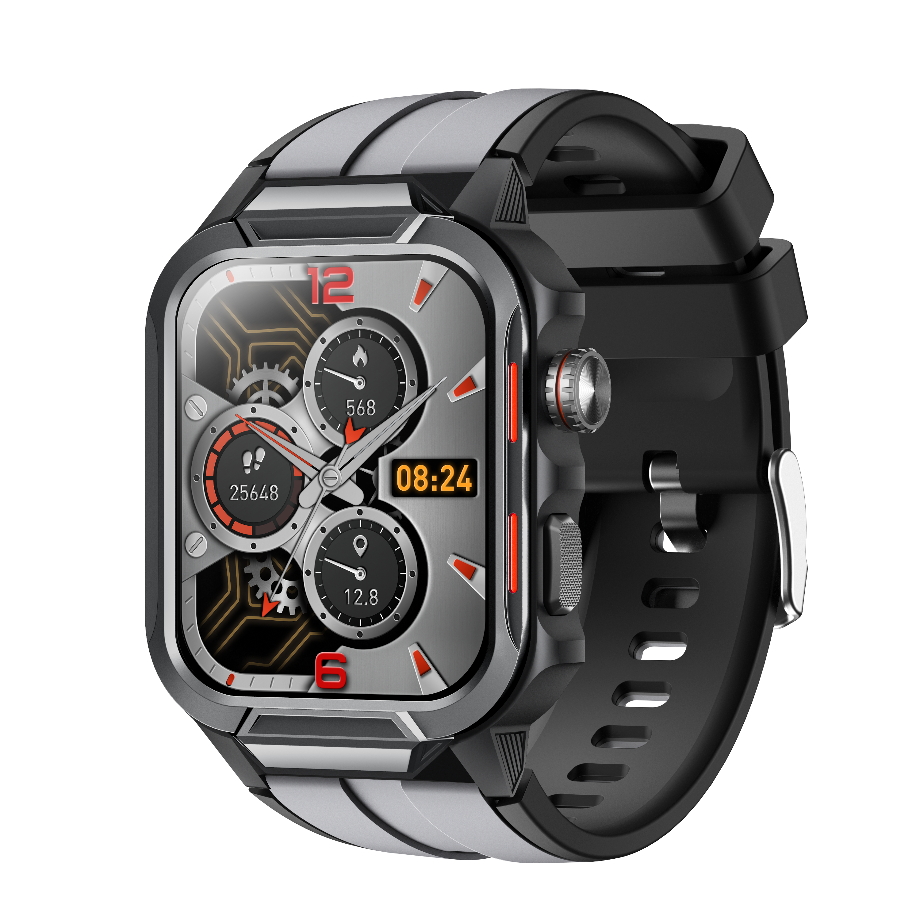 Smart Watch for Men 3ATM Waterproof Smartwatch 1.96 inch screen for Android and iOS Phones Fitness Tracker Watch with 100+ Sports Modes
